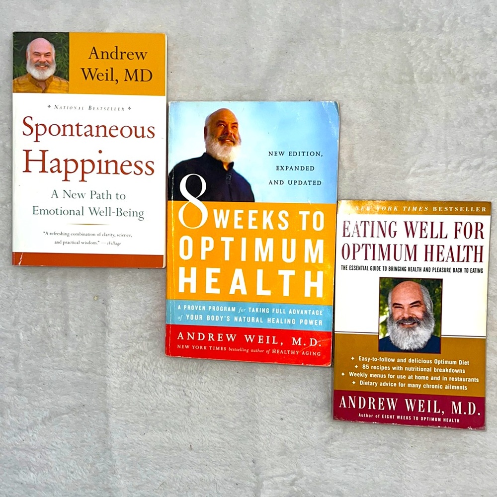 3 Andrew Weil, M.D., books